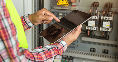 A man using GoCanvas for the digital transformation of his workflow.