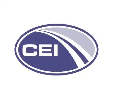 CEI logo with stylized road design for GoCanvas homepage.