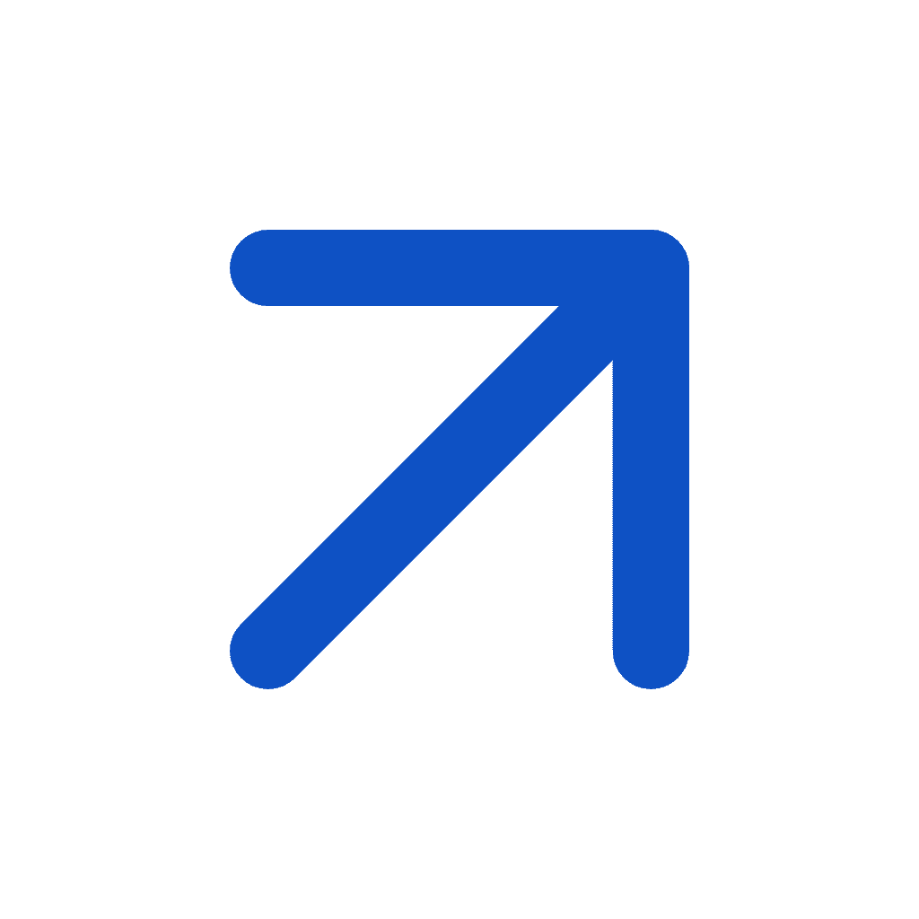 Blue upward arrow icon representing growth and progress for GoCanvas.